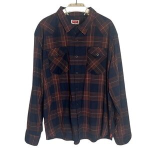 WRANGLER Plaid Button Down Men's Shirt